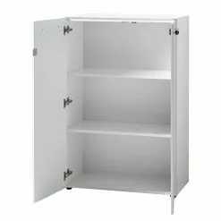 Germania Büroset Monteria V (3-teilig) - Glas - Weiß / Chrom -Buromobel Verkaufe 1000191084 191016 08104200131 DETAILS P000000001000191084