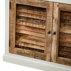 Maison Belfort Sekretär Newhaven - Mango massiv - Weiß / Mango -Buromobel Verkaufe 1000191281 200511 14134800010 DETAILS P000000001000191281