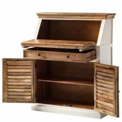 Maison Belfort Sekretär Newhaven - Mango massiv - Weiß / Mango -Buromobel Verkaufe 1000191281 200511 14135000014 DETAILS P000000001000191281