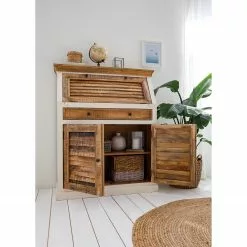 Maison Belfort Sekretär Newhaven - Mango massiv - Weiß / Mango -Buromobel Verkaufe 1000191281 200630 09234400009 MOOD DETAILS P000000001000191281 mood