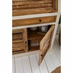 Maison Belfort Sekretär Newhaven - Mango massiv - Weiß / Mango -Buromobel Verkaufe 1000191281 200630 09234700012 MOOD DETAILS P000000001000191281 mood