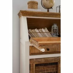 Maison Belfort Sekretär Newhaven - Mango massiv - Weiß / Mango -Buromobel Verkaufe 1000191281 200630 09235100015 MOOD DETAILS P000000001000191281 mood