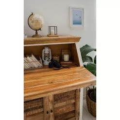 Maison Belfort Sekretär Newhaven - Mango massiv - Weiß / Mango -Buromobel Verkaufe 1000191281 200630 09235200016 MOOD DETAILS P000000001000191281 mood