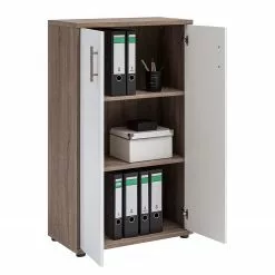 Furnitive Aktenschrank Arcon II - Trüffeleiche Dekor / Hochglanz Weiß -Buromobel Verkaufe 1000191324 191031 16045500054 DETAILS P000000001000191324