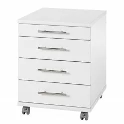 Furnitive Rollcontainer Yacolt - Weiß