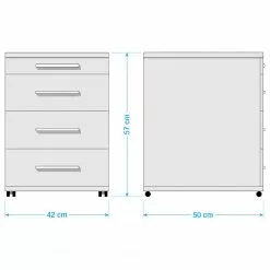 Furnitive Rollcontainer Yacolt - Hellgrau -Buromobel Verkaufe 1000191347 211124 085241000511 SKETCH DETAILS P000000001000191347 sketch