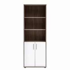 Furnitive Regal Arcon II - Trüffeleiche Dekor / Hochglanz Weiß -Buromobel Verkaufe 1000191349 191031 16045900129 DETAILS P000000001000191349