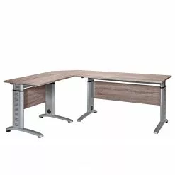 Furnitive Schreibtisch Arcon - Metall - Trüffeleiche Dekor -Buromobel Verkaufe 1000191360 191031 16050000163 DETAILS P000000001000191360