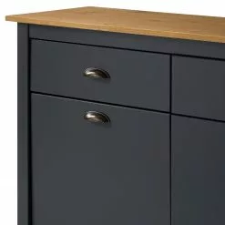 Maison Belfort Sideboard Rivery - Kiefer massiv - Anthrazit -Buromobel Verkaufe 1000193132 200220 14361000006 DETAILS P000000001000193132