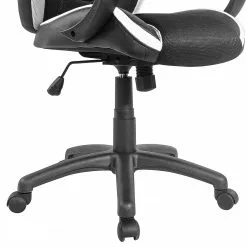 Furnitive Gaming Chair Orgon - Kunstleder & Mesh / Kunststoff - Schwarz / Weiß -Buromobel Verkaufe 1000196350 191220 12361200047 DETAILS P000000001000196350