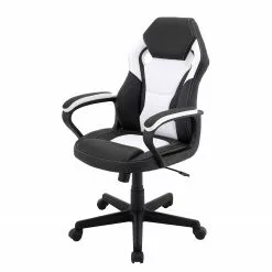 Furnitive Gaming Chair Murol - Kunstleder & Mesh / Kunststoff - Weiß / Schwarz