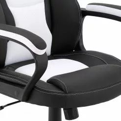 Furnitive Gaming Chair Murol - Kunstleder & Mesh / Kunststoff - Weiß / Schwarz -Buromobel Verkaufe 1000196355 191220 12361300074 DETAILS P000000001000196355