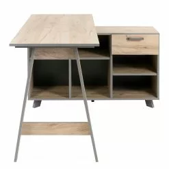 Furnitive Eckschreibtisch Parlan - Eiche Grau Dekor / Anthrazit -Buromobel Verkaufe 1000196983 191220 12361300079 DETAILS P000000001000196983