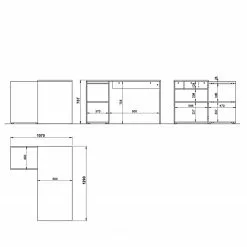 Germania Schreibtisch Austin - Graphit / Navarra Eiche Dekor 13 Germania Schreibtisch Austin - Graphit / Navarra Eiche Dekor -Buromobel Verkaufe 1000196986 191203 06445700012 SKETCH DETAILS P000000001000196986 sketch