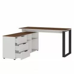 Germania Büroset Ancona I (2-teilig) - Metall - Kaschmir / Nussbaum Dekor -Buromobel Verkaufe 1000197004 191203 06450000092 DETAILS P000000001000197004