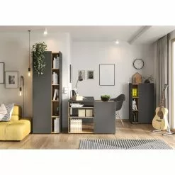 Germania Büroset Austin (2-teilig) - Graphit / Navarra Eiche Dekor -Buromobel Verkaufe 1000197005 191203 06450000101 MOOD DETAILS P000000001000197005 mood