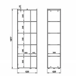 Germania Büroset Austin (2-teilig) - Graphit / Navarra Eiche Dekor -Buromobel Verkaufe 1000197005 191203 06450000110 SKETCH DETAILS P000000001000197005 sketch