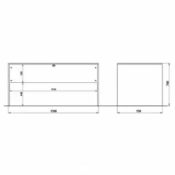 Germania Büroset Ancona II (2-teilig) - Metall - Kaschmir / Nussbaum Dekor -Buromobel Verkaufe 1000197014 191203 06450100140 SKETCH DETAILS P000000001000197014 sketch