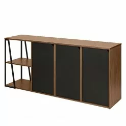 Temahome Sideboard Albi - Echtholzfurnier - Walnuss / Schwarz -Buromobel Verkaufe 1000198885 191209 09464800223 DETAILS P000000001000198885