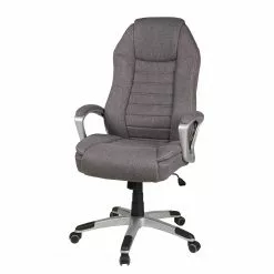 Duo Collection Bürodrehstuhl Dirk - Webstoff / Nylon - Dunkelgrau / Silber