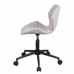 Duo Collection Bürodrehstuhl Marie II - Webstoff / Stahl - Hellgrau / Schwarz -Buromobel Verkaufe 1000198946 200127 16101900031 DETAILS P000000001000198946