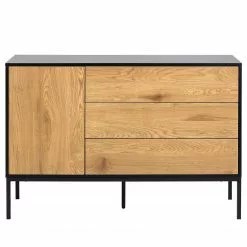 Red Living Sideboard Coogee II - Wildeiche Dekor / Schwarz -Buromobel Verkaufe 1000200148 200205 06092300050 DETAILS P000000001000200148