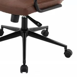 Ars manufacti Bürostuhl Byram - Microfaser / Metall - Vintage Braun / Matt Schwarz -Buromobel Verkaufe 1000201105 200206 10591300012 DETAILS P000000001000201105