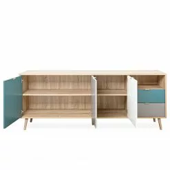 Norrwood Sideboard Bibury II - Mehrfarbig / Eiche Sonoma Dekor -Buromobel Verkaufe 1000202461 200124 09542900169 DETAILS P000000001000202461