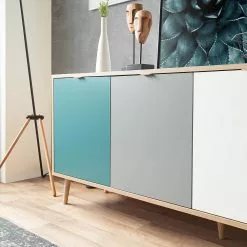 Norrwood Sideboard Bibury II - Mehrfarbig / Eiche Sonoma Dekor -Buromobel Verkaufe 1000202461 200124 09543000173 DETAILS P000000001000202461