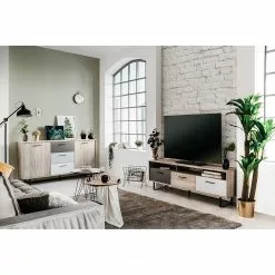 Norrwood Sideboard Brookton - Mehrfarbig / Eiche Dekor -Buromobel Verkaufe 1000202465 200124 09543900222 MOOD DETAILS P000000001000202465 mood