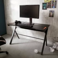 Furnitive Gaming Tisch mcRacing Basic 4 - (mit LED Beleuchtung) - Stahl - Schwarz -Buromobel Verkaufe 1000205570 200324 06095900049 MOOD DETAILS P000000001000205570 mood