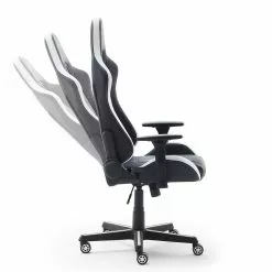 Furnitive LED Gaming Chair MC Racing - Kunstleder / Kunststoff - Schwarz / Weiß -Buromobel Verkaufe 1000205591 200310 11153100101 DETAILS P000000001000205591