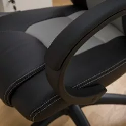 Furnitive Gaming Chair Livaro - Kunstleder & Mesh / Kunststoff - Schwarz / Grau -Buromobel Verkaufe 1000207821 201008 06401400028 DETAILS P000000001000207821