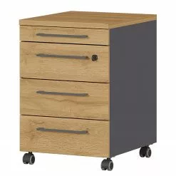 Germania Rollcontainer GW-Agenda - Eiche Grandson Dekor / Graphit