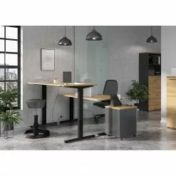 Germania Schreibtisch GW-Agenda II - (elektrisch höhenverstellbar) - Eiche Grandson Dekor - Breite: 180 cm -Buromobel Verkaufe 1000210651 200408 14221200091 MOOD DETAILS P000000001000210651 mood