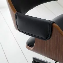 Mørteens Bürostuhl Luumaki - Kunstleder - Schwarz / Walnuss -Buromobel Verkaufe 1000210873 210129 12411800007 DETAILS P000000001000210873