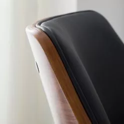 Mørteens Bürostuhl Luumaki - Kunstleder - Schwarz / Walnuss -Buromobel Verkaufe 1000210873 210129 12411800008 DETAILS P000000001000210873