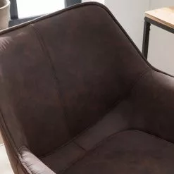 Ars manufacti Bürostuhl Nurmes - Microfaser / Kunststoff - Vintage Braun / Schwarz -Buromobel Verkaufe 1000210875 210125 15204700004 DETAILS P000000001000210875