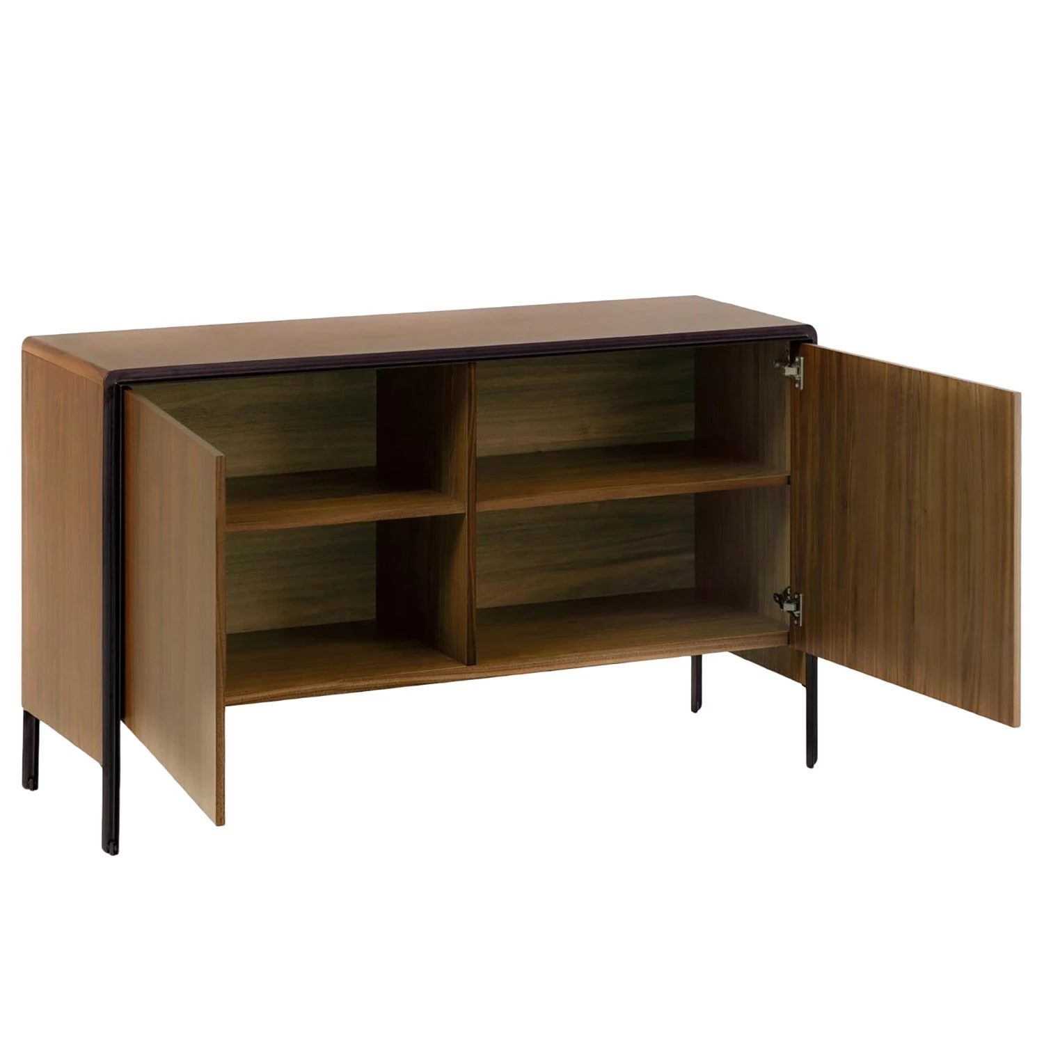 Red Living Sideboard Juuka - Echtholzfurnier - Walnuss / Schwarz 7 Red Living Sideboard Juuka - Echtholzfurnier - Walnuss / Schwarz – Bild 5