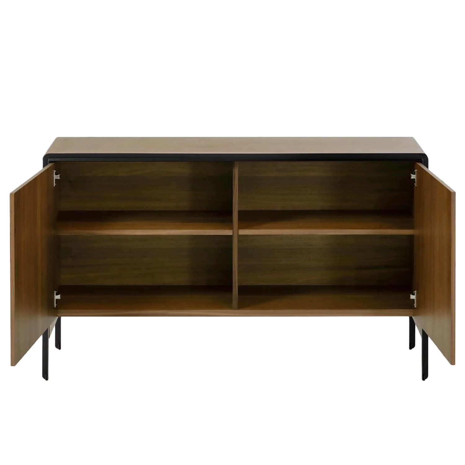 Red Living Sideboard Juuka - Echtholzfurnier - Walnuss / Schwarz 8 Red Living Sideboard Juuka - Echtholzfurnier - Walnuss / Schwarz – Bild 6