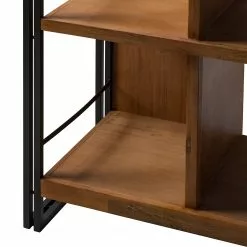 Ars manufacti Regal Manchester VII - Akazie massiv / Metall - Akazie / Anthrazit -Buromobel Verkaufe 1000210955 201008 16421000016 DETAILS P000000001000210955