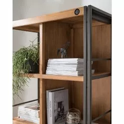 Ars manufacti Regal Manchester VII - Akazie massiv / Metall - Akazie / Anthrazit -Buromobel Verkaufe 1000210955 210121 12574700009 DETAILS P000000001000210955