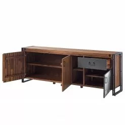 Ars manufacti Sideboard Manchester VI - Akazie massiv / Metall - Akazie / Anthrazit -Buromobel Verkaufe 1000210964 201027 09484600029 DETAILS P000000001000210964