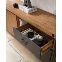 Ars manufacti Sideboard Manchester VI - Akazie massiv / Metall - Akazie / Anthrazit -Buromobel Verkaufe 1000210964 210121 12574800023 DETAILS P000000001000210964