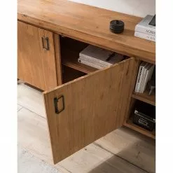 Ars manufacti Sideboard Manchester VI - Akazie massiv / Metall - Akazie / Anthrazit -Buromobel Verkaufe 1000210964 210121 12574800024 DETAILS P000000001000210964