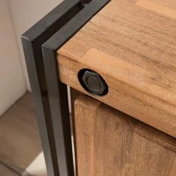 Ars manufacti Sideboard Manchester VI - Akazie massiv / Metall - Akazie / Anthrazit -Buromobel Verkaufe 1000210964 210121 12574800026 DETAILS P000000001000210964