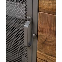 Ars manufacti Sideboard Hunter II - Mango massiv / Metall - Mango / Blaugrau -Buromobel Verkaufe 1000211063 210219 10173600004 DETAILS P000000001000211063