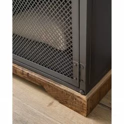 Ars manufacti Sideboard Hunter II - Mango massiv / Metall - Mango / Blaugrau -Buromobel Verkaufe 1000211063 210219 10173900006 DETAILS P000000001000211063