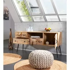 Red Living Sideboard Latta - Mango massiv / Metall - Mango / Schwarz -Buromobel Verkaufe 1000211455 220316 021 MOOD DETAILS P000000001000211455 mood