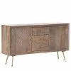 Naturoo Sideboard Turlock - Mango massiv / Metall - Mango / Gold -Buromobel Verkaufe 1000211467 200504 13495000232 IMAGE P000000001000211467